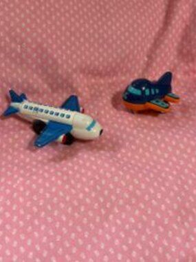2 Plastic Airplanes